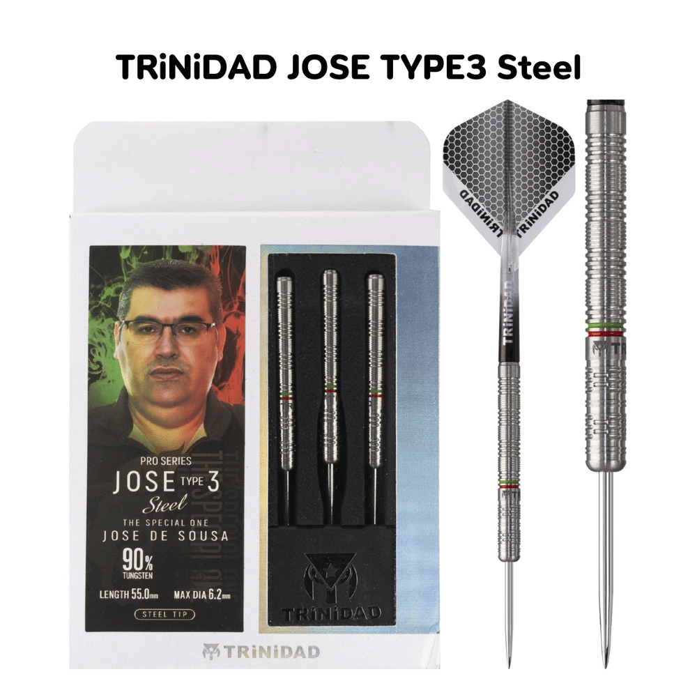 ลูกดอกปลายเหล็ก TRINIDAD JOSE TYPE 3 STEEL DARTS 22G
